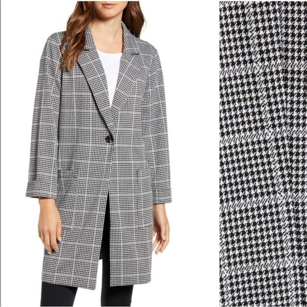 NWOT Sanctuary Black and White Houndstooth Plaid … - image 3