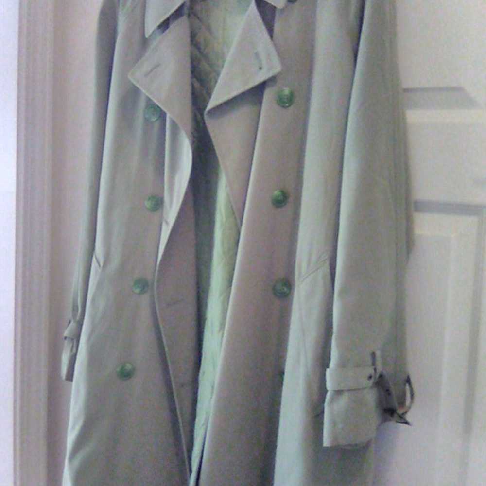 Ladies New York & Co. Pale Green Car Coat (XL) - image 2