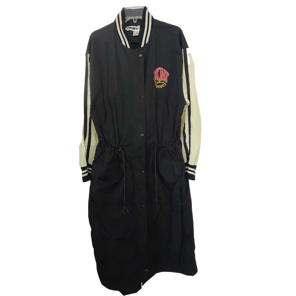 DKNY Long Nylon Coat VTG Jacket 90s Streetwear Me… - image 4