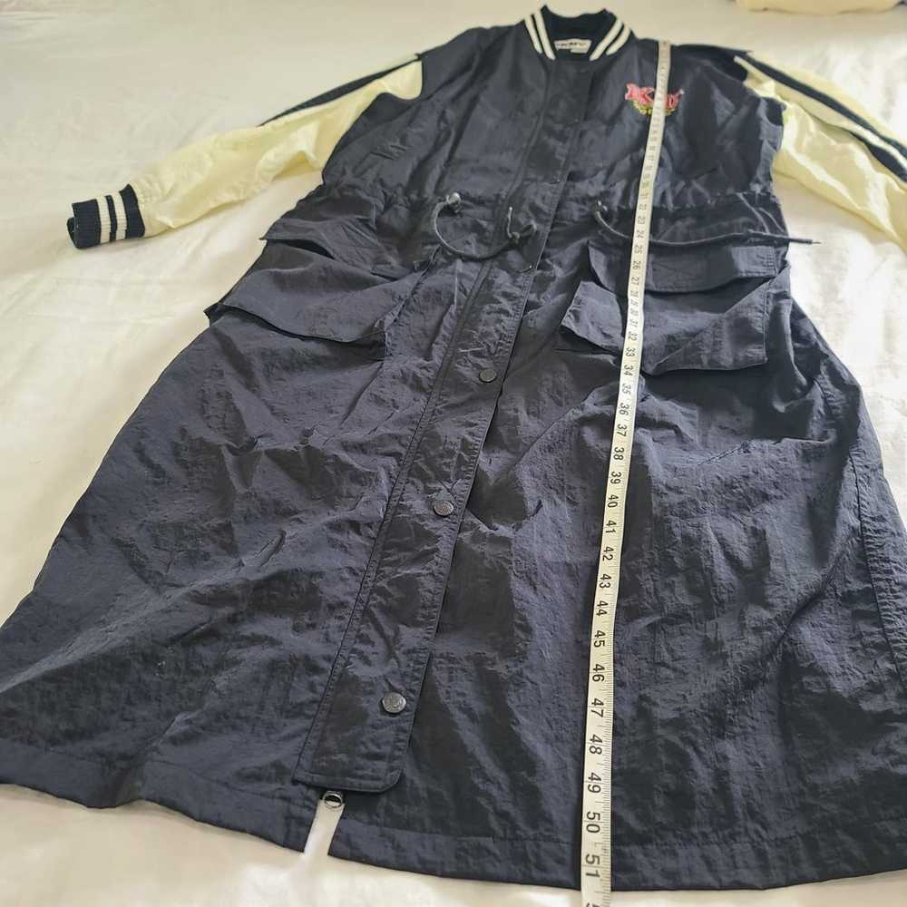 DKNY Long Nylon Coat VTG Jacket 90s Streetwear Me… - image 9