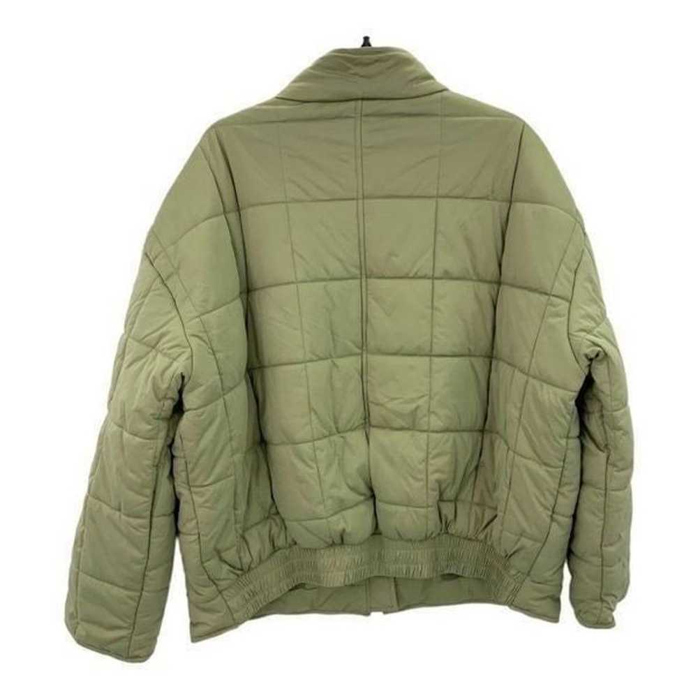Avec Les Filles Green Square Quilted Full Zip Jac… - image 5