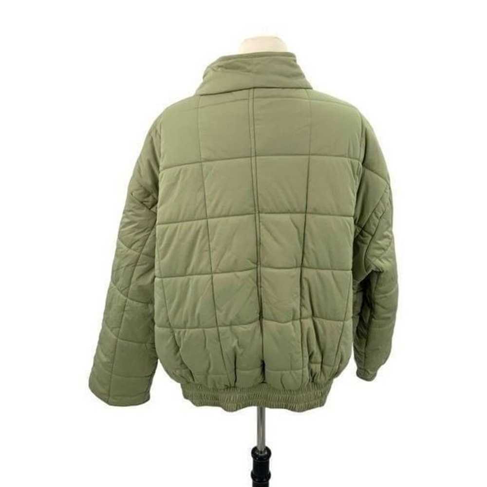 Avec Les Filles Green Square Quilted Full Zip Jac… - image 8