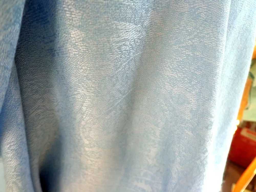 PASHMINA.  Pale Sky Blue.  70% Pashmina & 30% Sil… - image 5