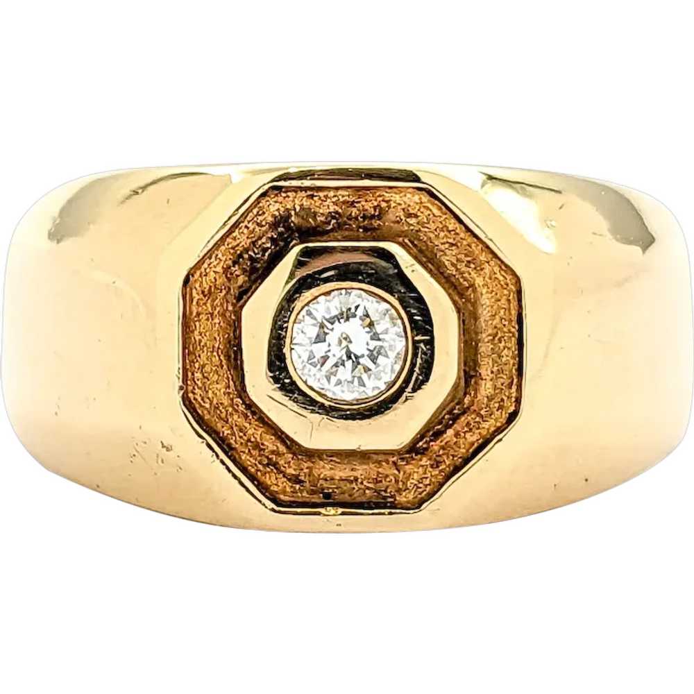 Diamond Ring In Yellow Gold - image 1