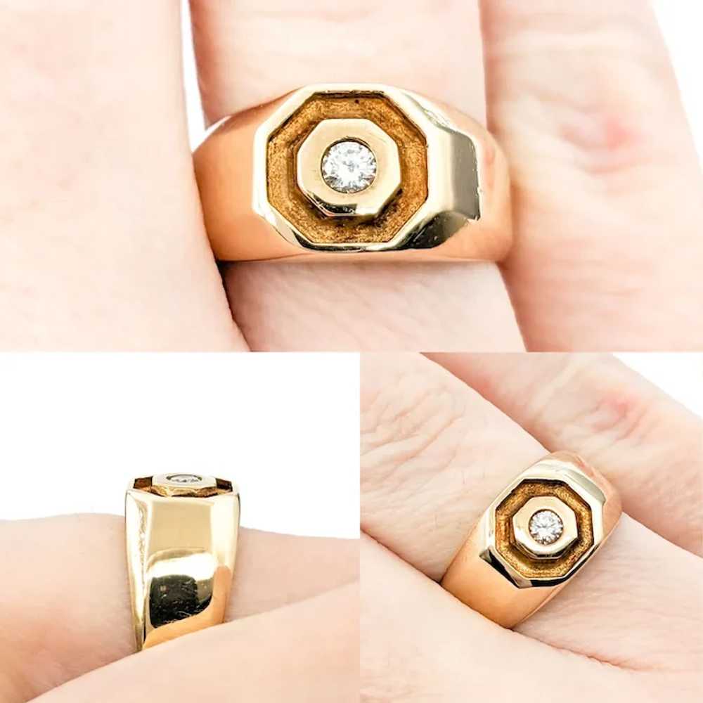 Diamond Ring In Yellow Gold - image 2