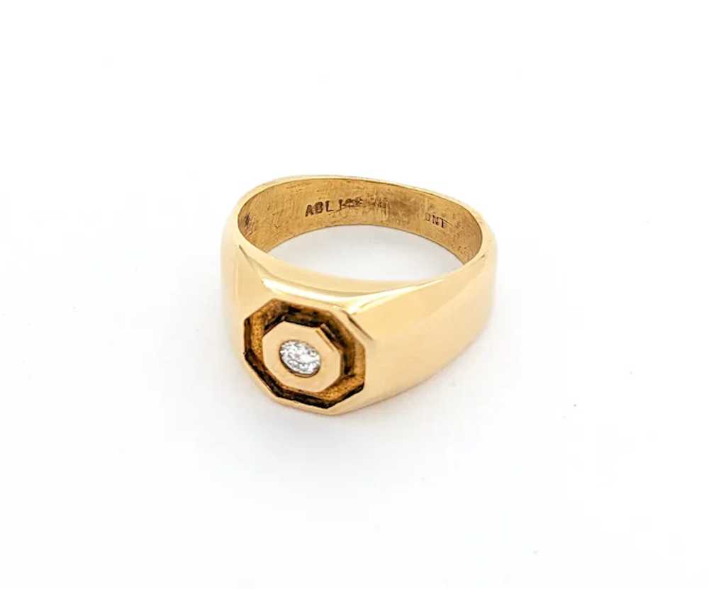 Diamond Ring In Yellow Gold - image 4