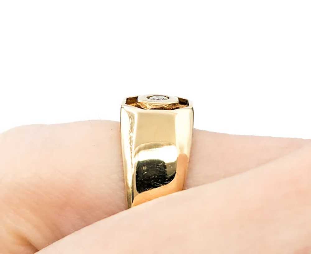 Diamond Ring In Yellow Gold - image 7