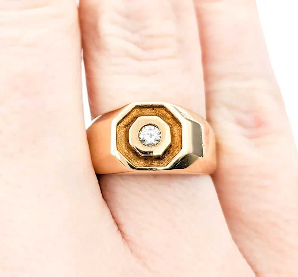 Diamond Ring In Yellow Gold - image 8