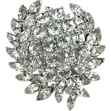 Vintage Brilliant Crystal Rhinestone Brooch