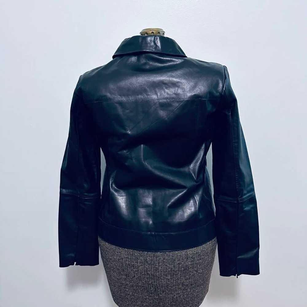 Banana Republic black leather jacket - image 2