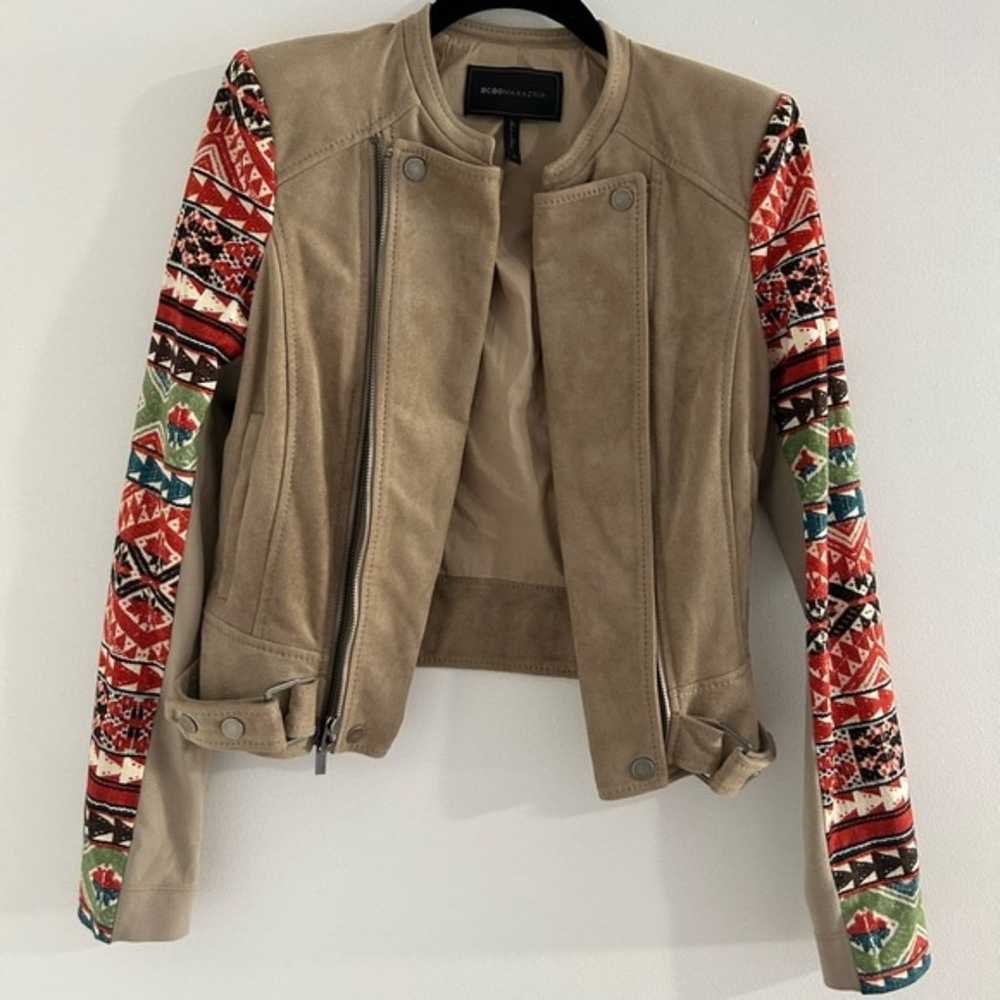 BCBG SUEDE TRIBAL JACKET - image 2