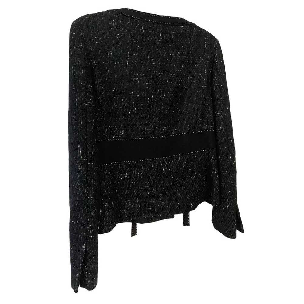 Moschino Aeffe Spa Tweed Wool Blend Jacket Snap F… - image 3