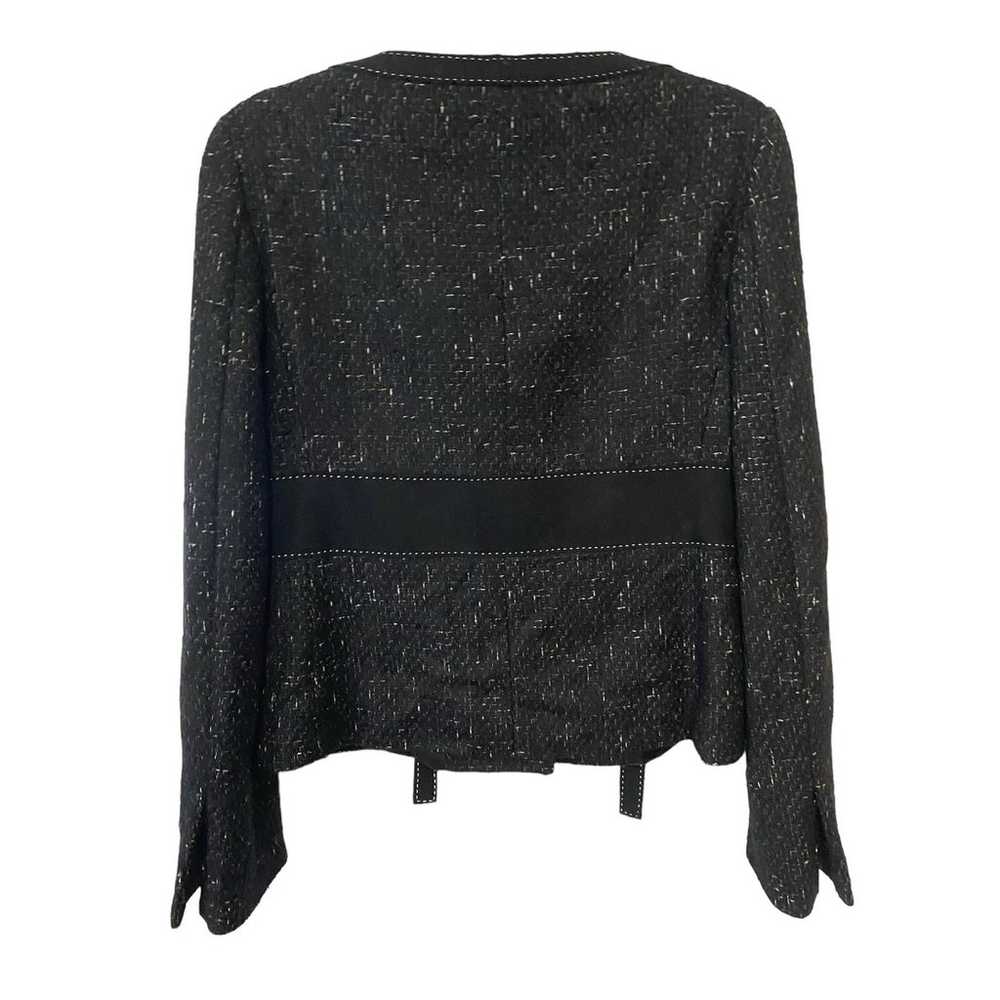 Moschino Aeffe Spa Tweed Wool Blend Jacket Snap F… - image 4
