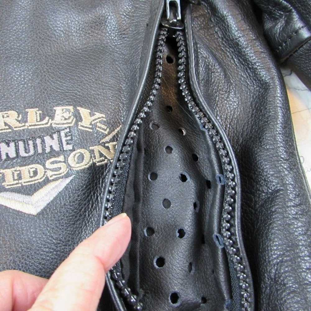 EUC Harley-Davidson Women's Black/Brown Leather M… - image 3