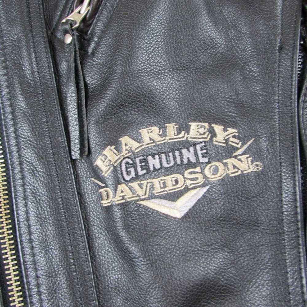 EUC Harley-Davidson Women's Black/Brown Leather M… - image 8