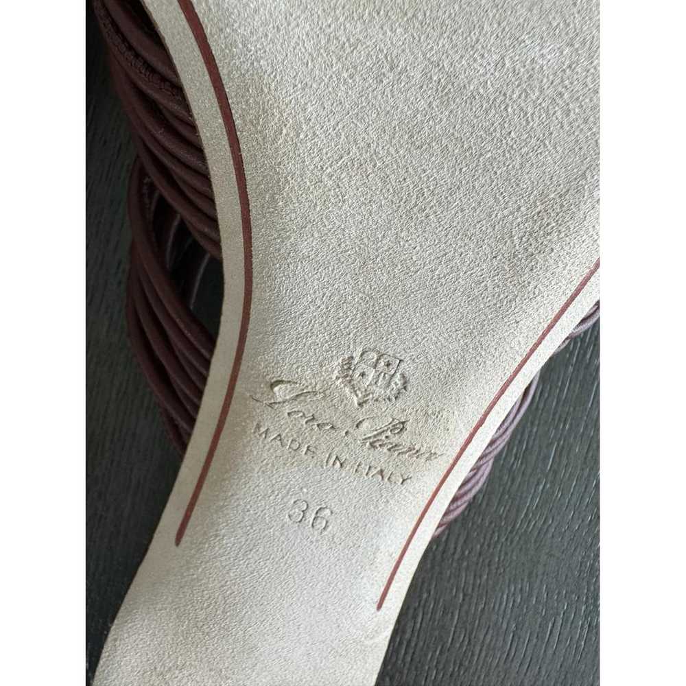 Loro Piana Leather sandal - image 4