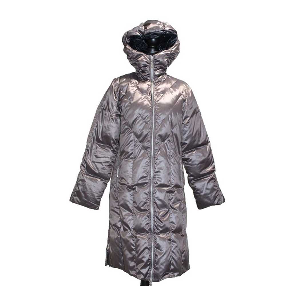 Skea Down Coat Long Hood Luxury Ski Wear Hooded B… - image 1