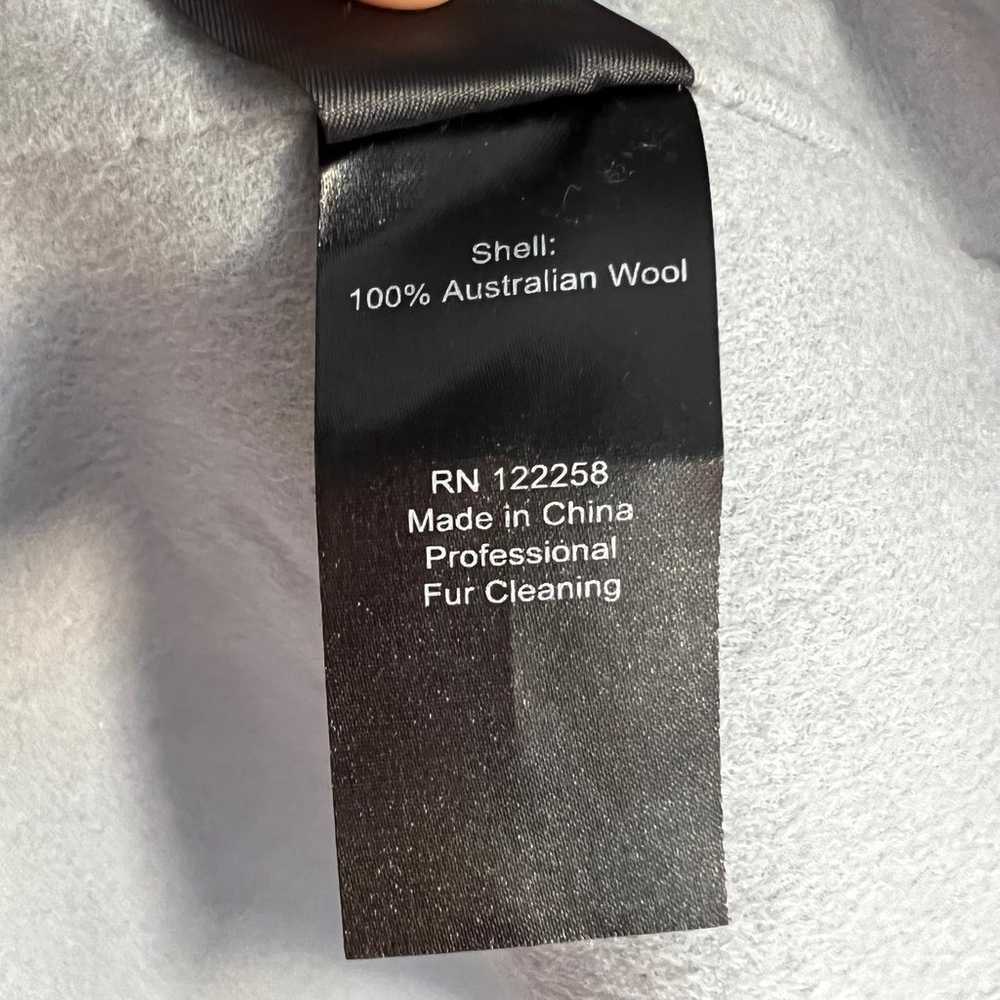 Annabelle Fox Fur Australian Wool Belted Longline… - image 10