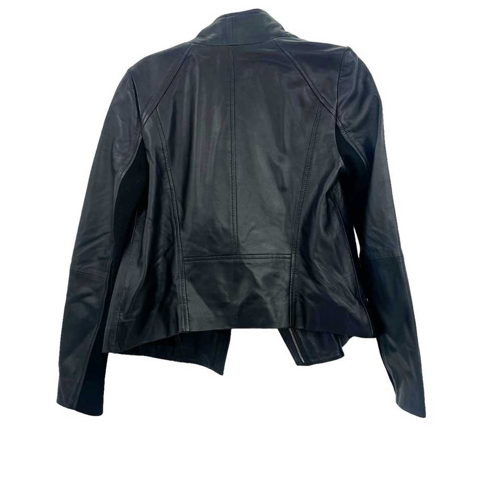 CHELSEA28  Black Genuine Leather Moto Jacket Size… - image 3