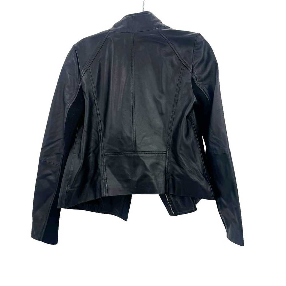 CHELSEA28  Black Genuine Leather Moto Jacket Size… - image 4