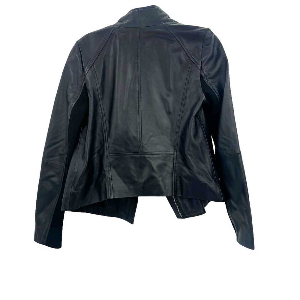 CHELSEA28  Black Genuine Leather Moto Jacket Size… - image 5