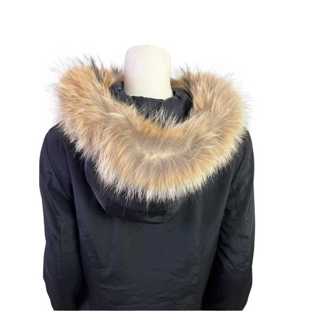 Marvin Richards Hooded Fur Trimmed Coat Med. - image 5