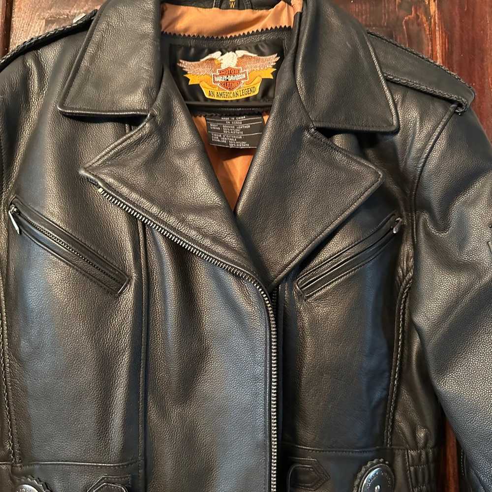 Woman’s Harley Davidson leather jacket - image 5