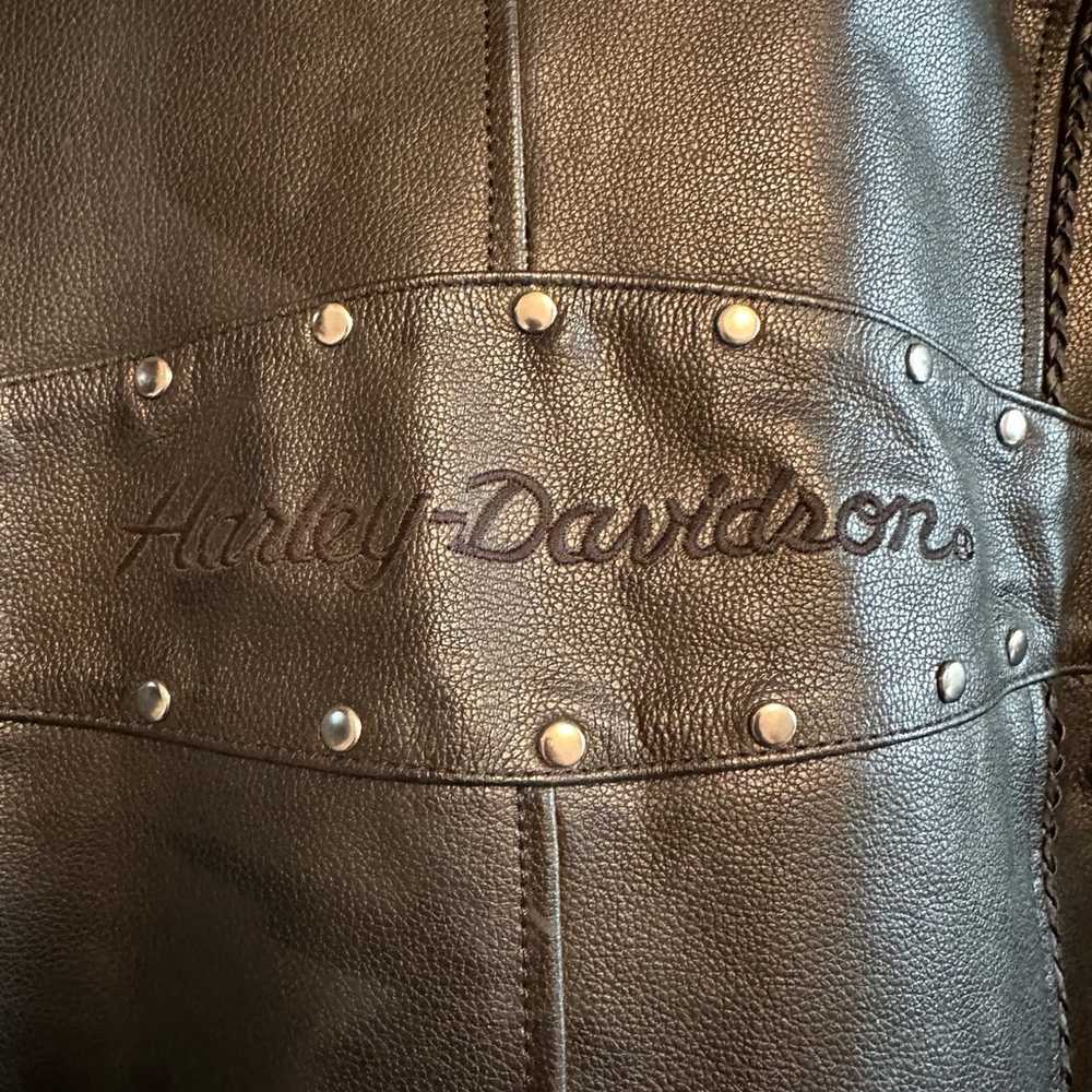 Woman’s Harley Davidson leather jacket - image 8