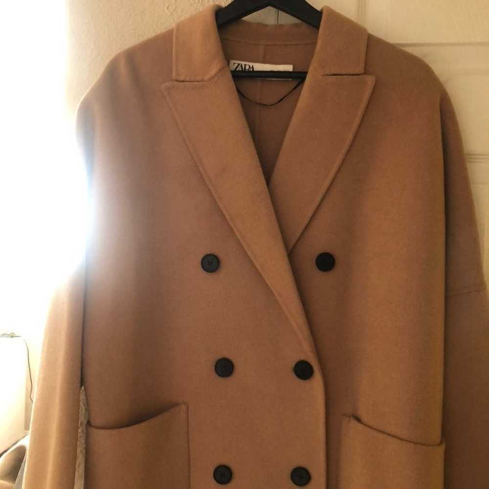 $199 zara oversized wool blend coat - image 12