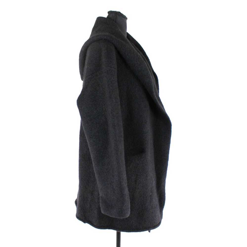 Peruvian Connection Black Hooded Knit Oversized A… - image 2