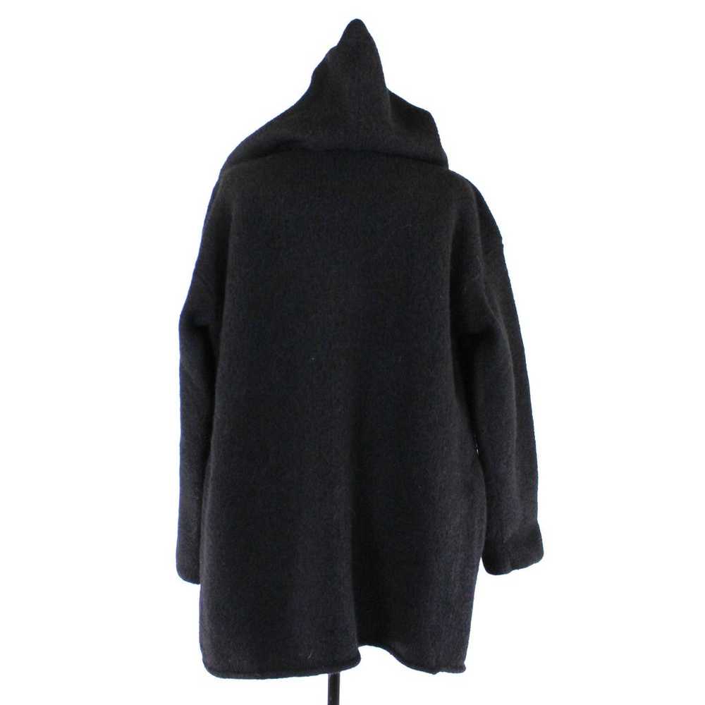 Peruvian Connection Black Hooded Knit Oversized A… - image 5