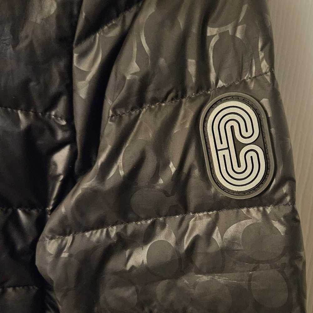 Coach size XS Signature Black Down Jacket Puffer … - image 3
