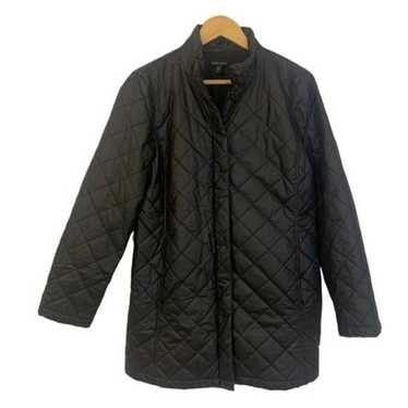Eileen Fisher Black Quilted Coat 2X