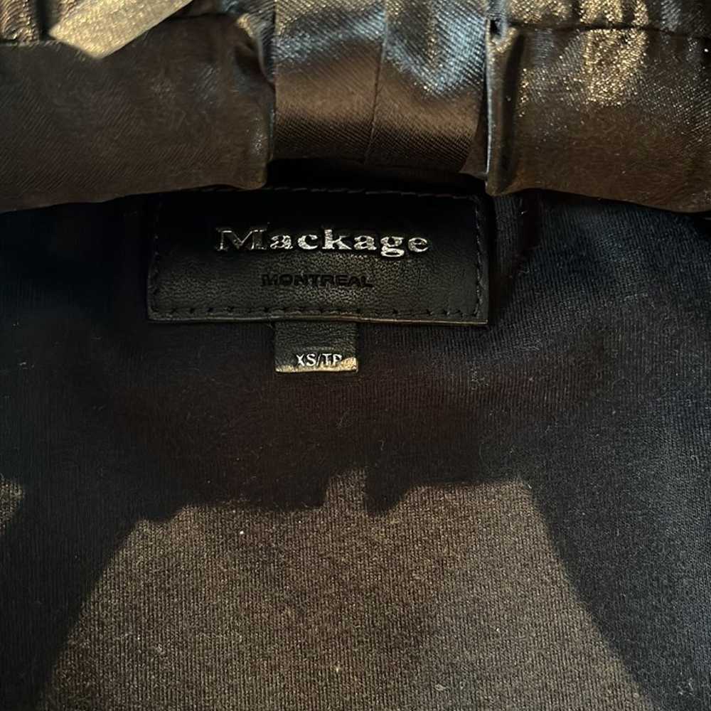 Black leather moto jacket by Mackage - image 2