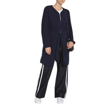 Rag & Bone Navy Quilted Self Tie Liner Coat Size … - image 1