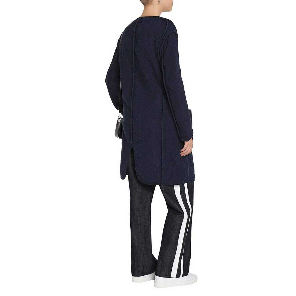 Rag & Bone Navy Quilted Self Tie Liner Coat Size … - image 2