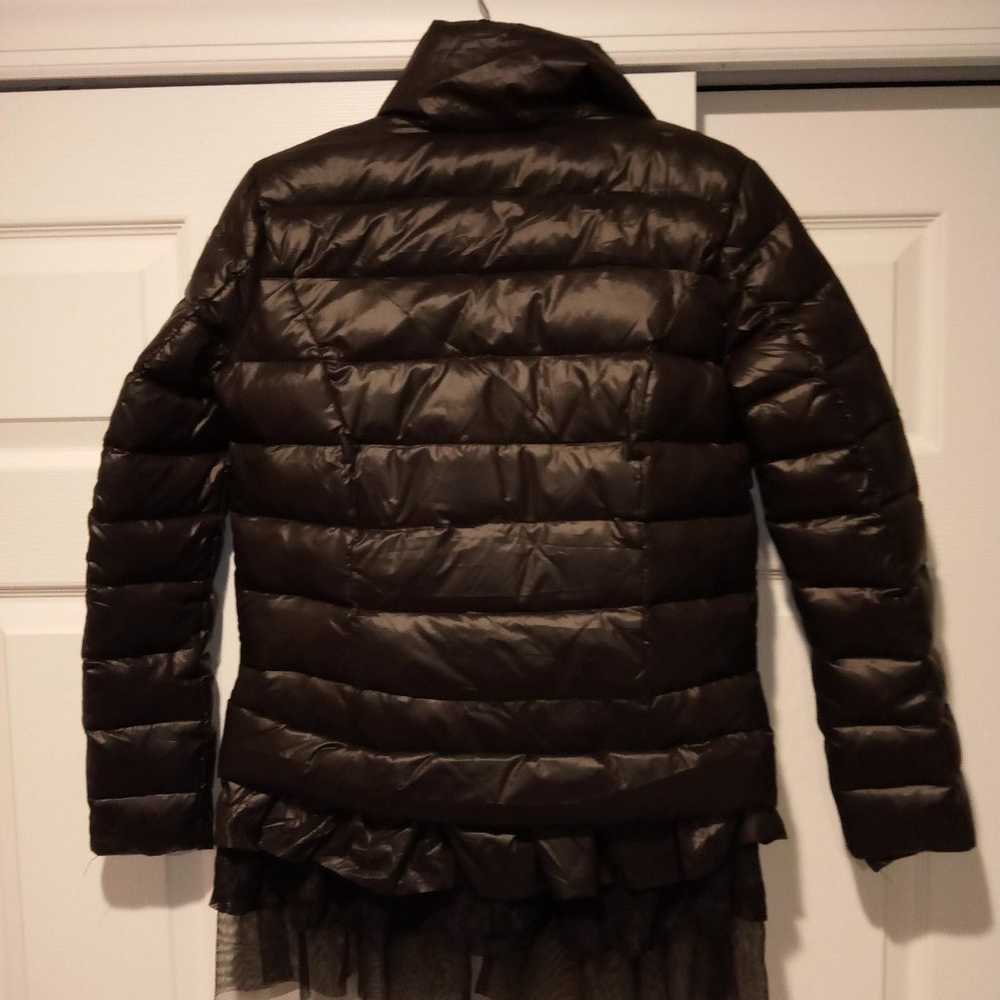 Moncler Black Down Quilted Ruffle Peplum Coat Jac… - image 8