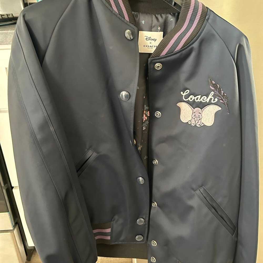 Coach Disney Dumbo Varsity Style Satin Jacket - s… - image 2