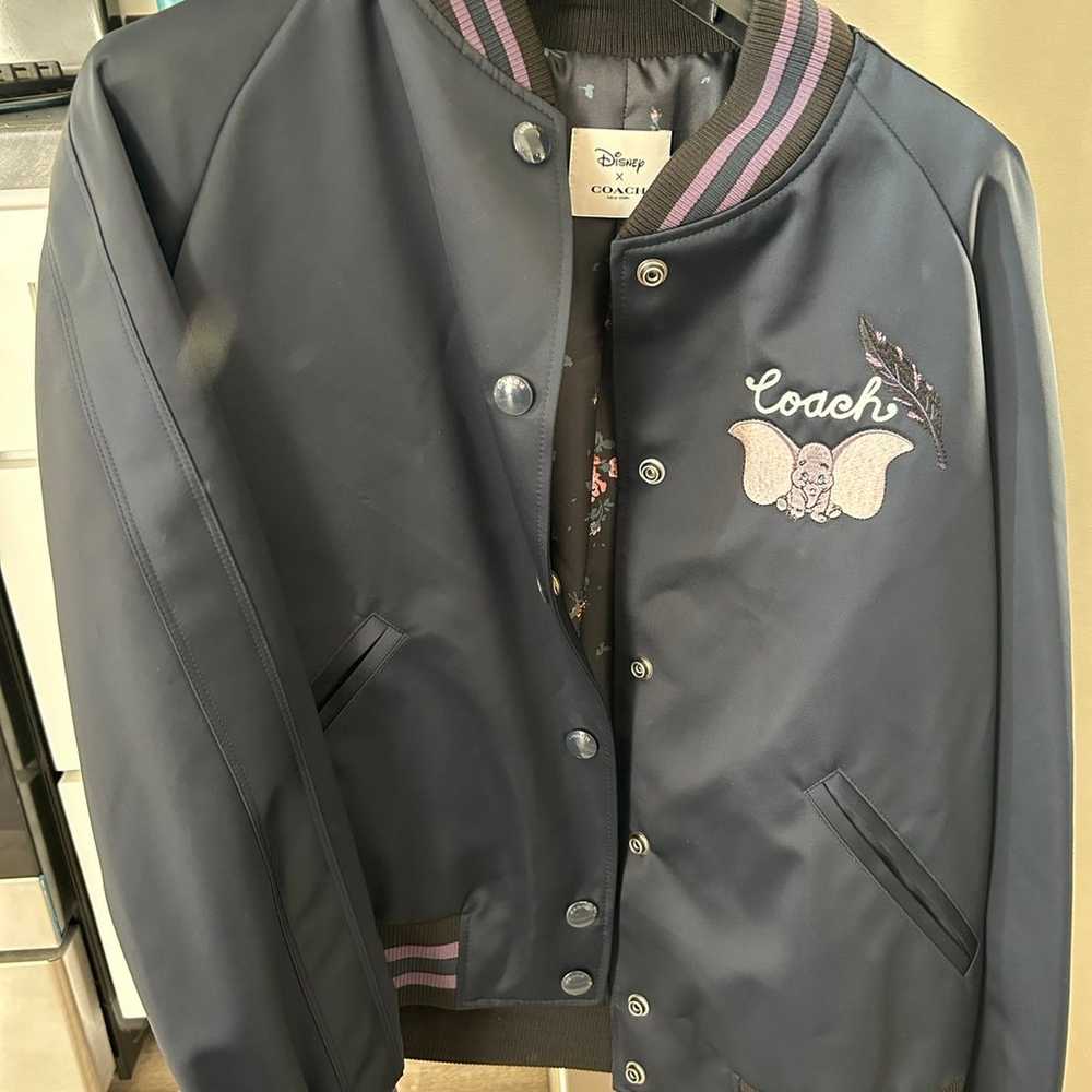 Coach Disney Dumbo Varsity Style Satin Jacket - s… - image 3