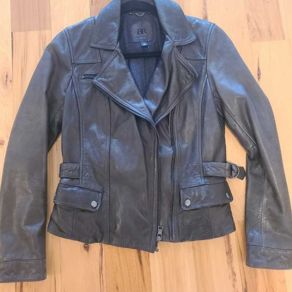 Banana Republic Genuine Leather moto jacket - image 1