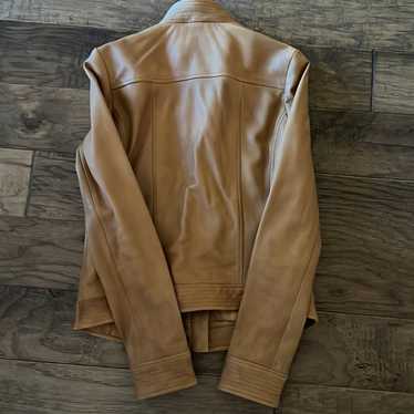 Lucky brand leather jacket, camel