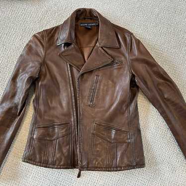 Ralph Lauren 100% genuine Leather Jacket with belt - image 1