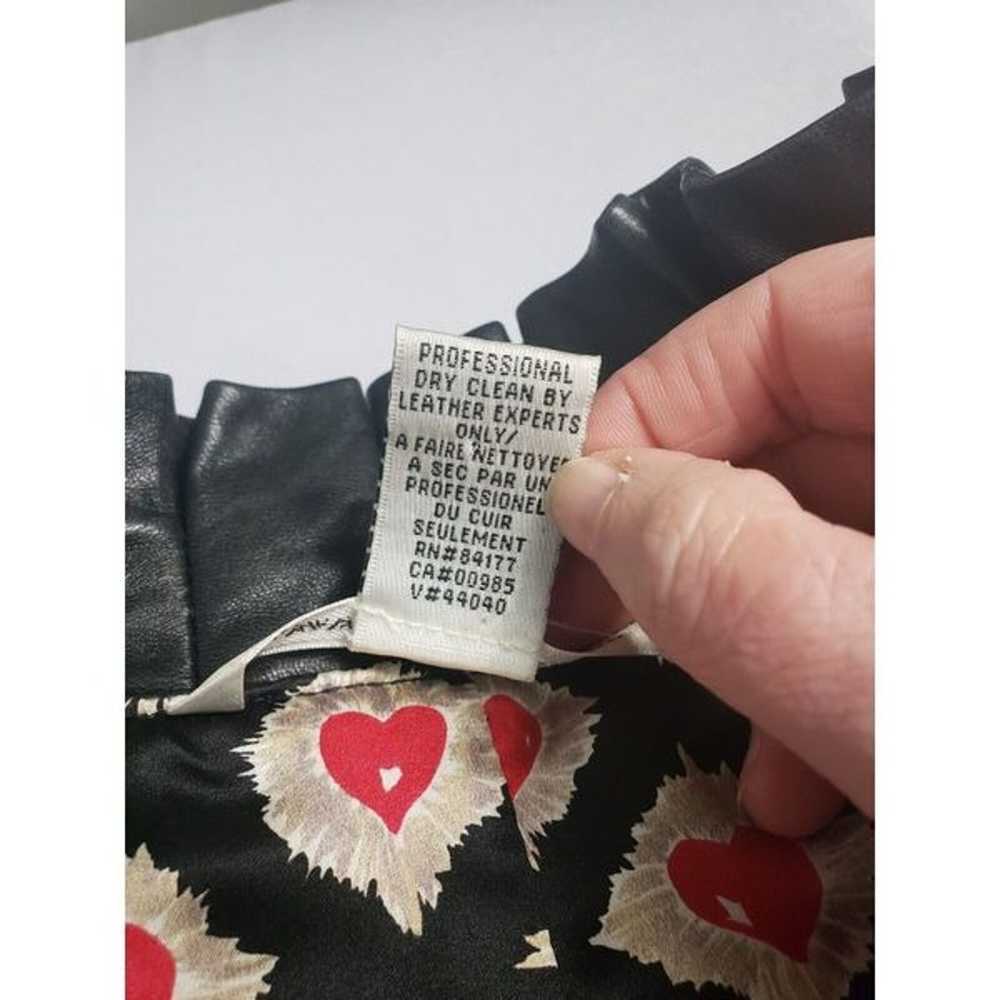 DVF Fanta Ruffle Pleated Detail Leather Jacket Si… - image 8