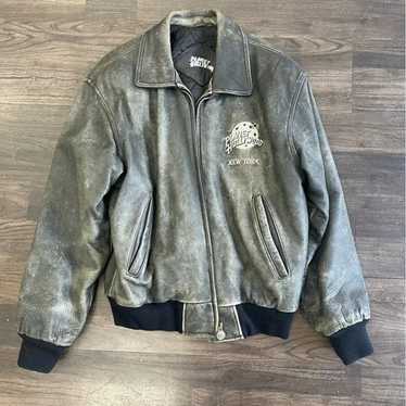 Vintage Planet Hollywood NY black leather Jacket. - image 1