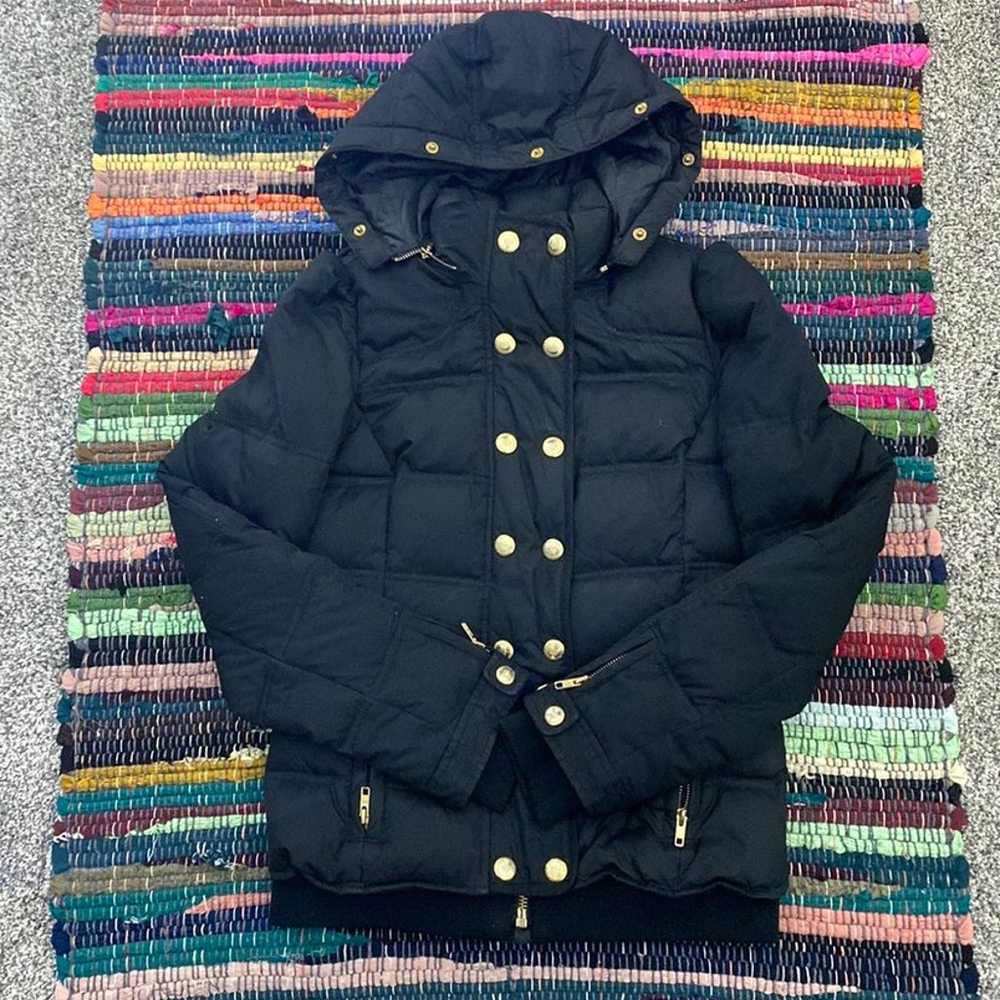 Juicy couture down black puffer coat size small - image 1