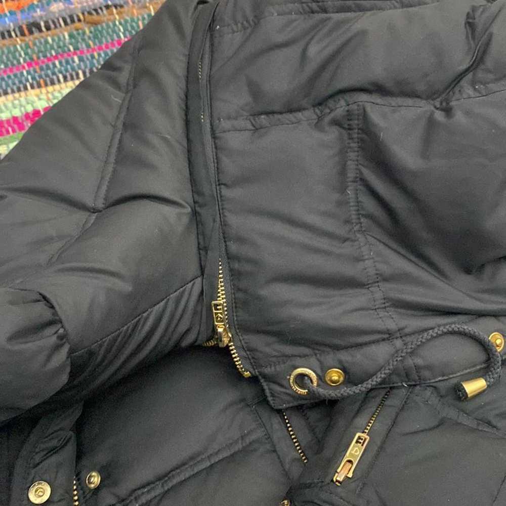 Juicy couture down black puffer coat size small - image 3