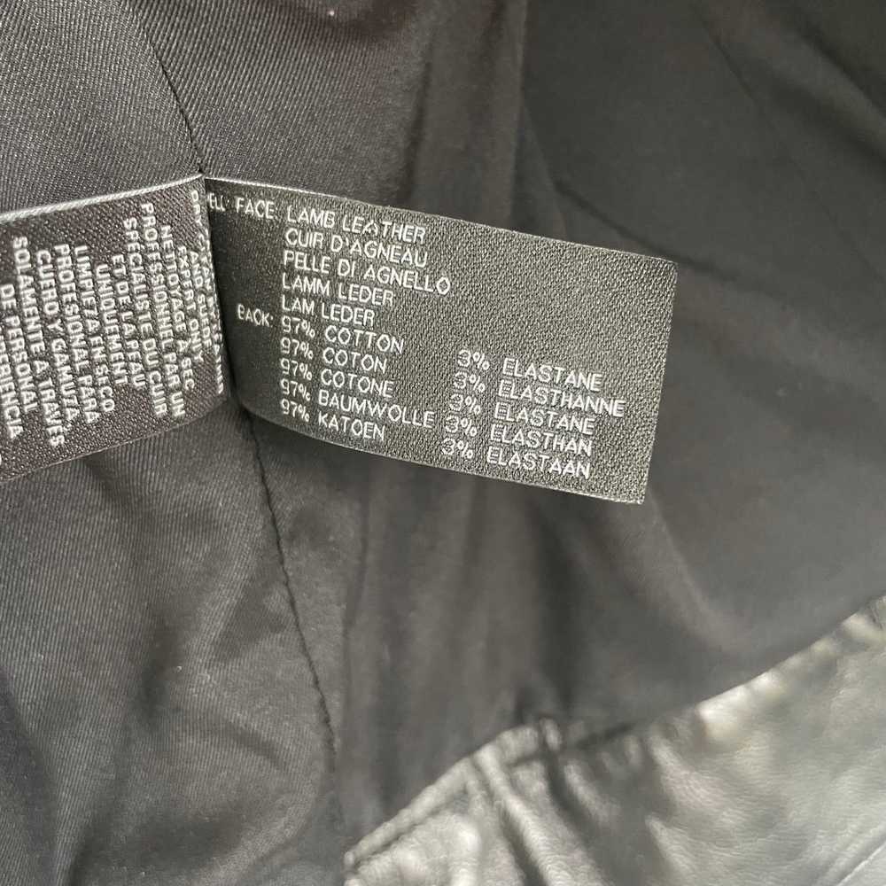 Ralph Lauren lambskin cropped leather jacket size… - image 9