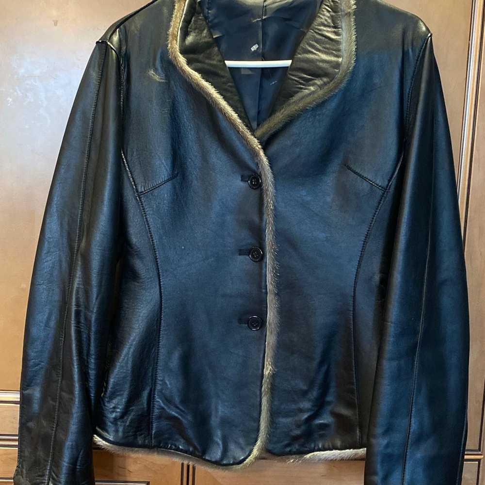 Ladies leather jacket - image 1