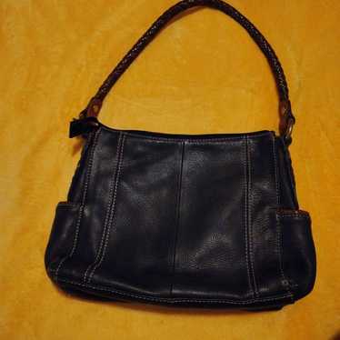 Vintage Fossil black leather purse