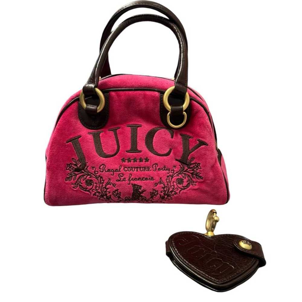 AUTHENTIC VINTAGE Juicy Couture y2k Hot Pink Bowl… - image 2